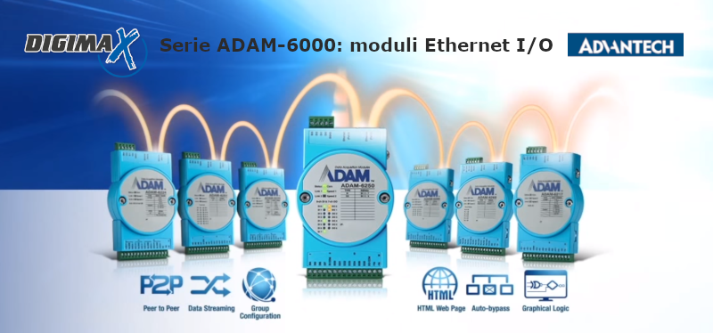 Moduli Ethernet IO della serie ADAM-6000 